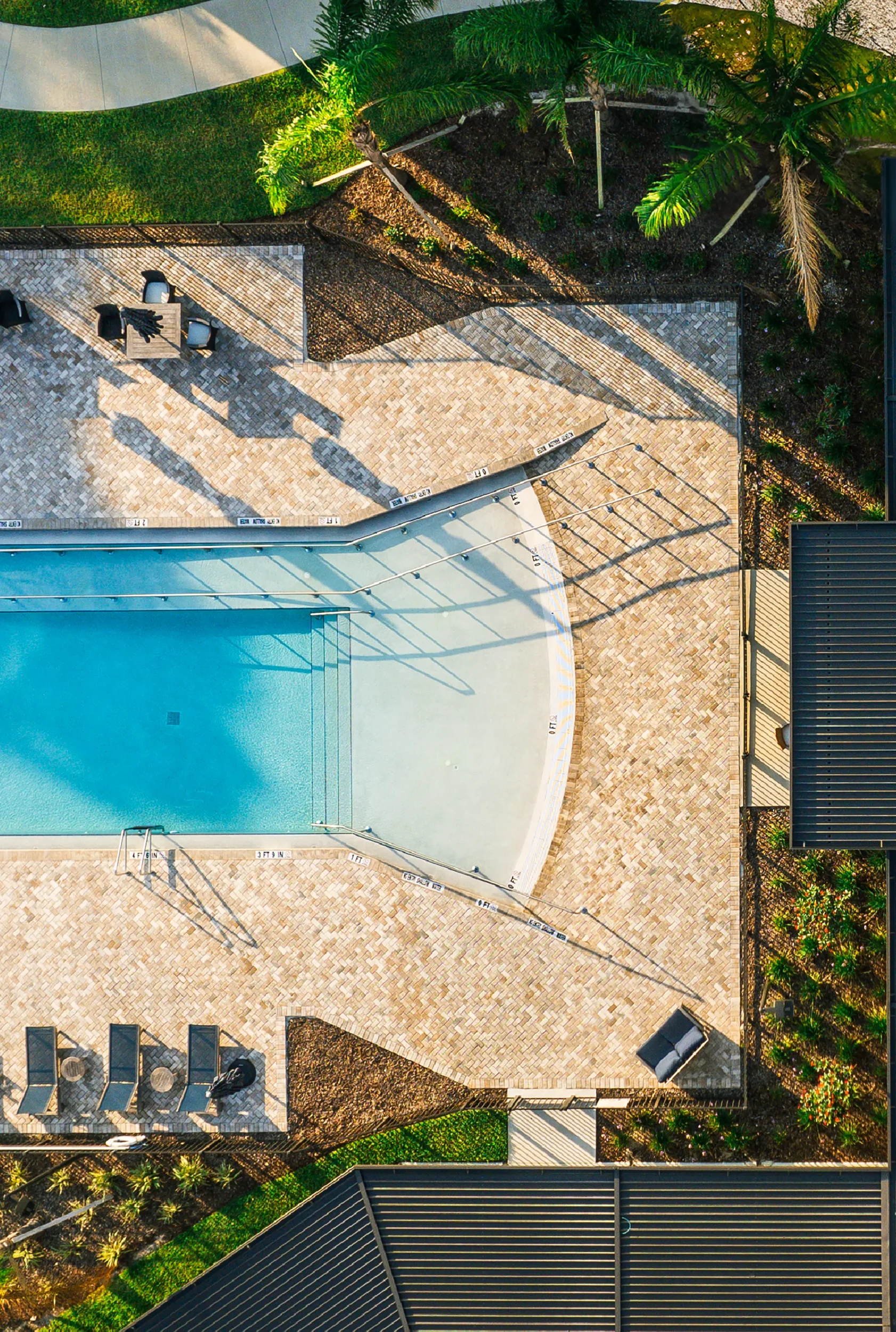 the gallery at port orange resort style pool aerial view